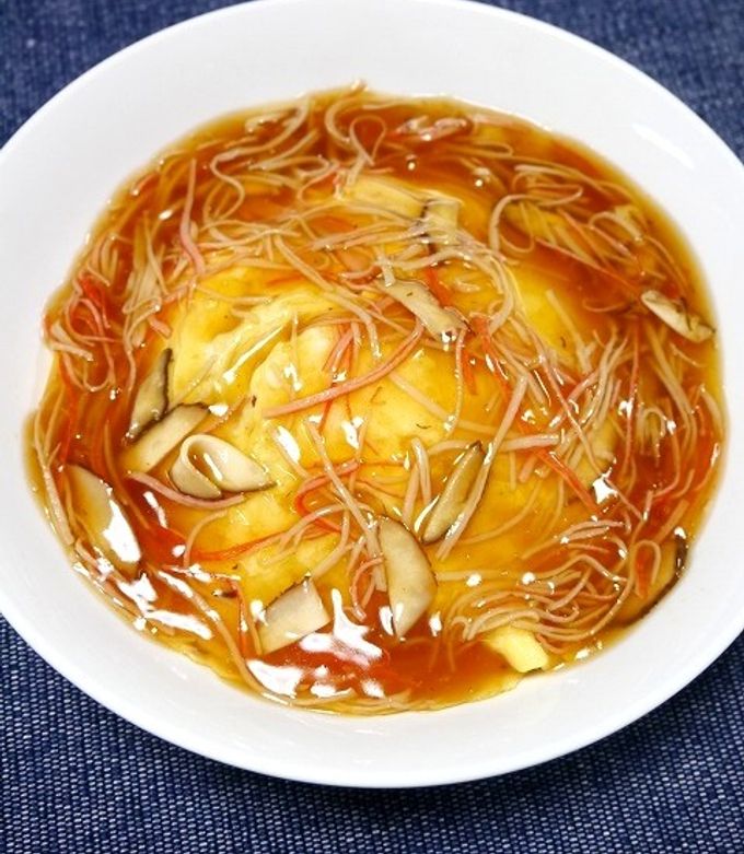 簡単！天津飯☆カニかま餡だく by だんどり亭 【クックパッド】 簡単