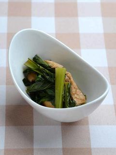 小松菜と油揚げの煮びたし-レシピのメイン写真
