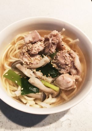 きのことやわらか鶏肉の優しいおうどん-レシピのメイン写真