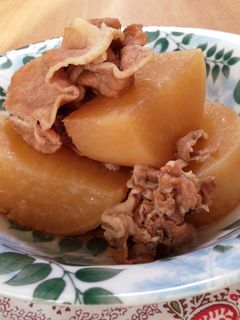 大根と豚薄切り肉の煮物-レシピのメイン写真