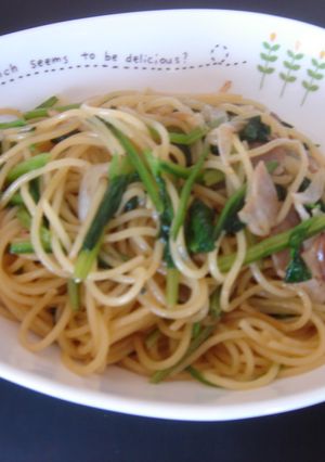 ベーコンとほうれん草のバター醤油パスタ-レシピのメイン写真