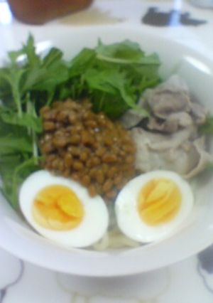 納豆サラダうどん-レシピのメイン写真