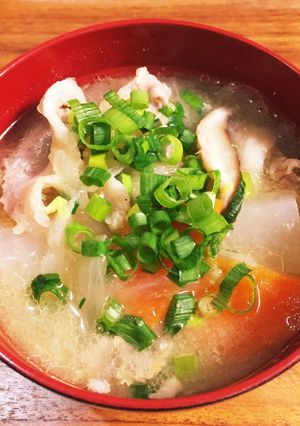 3分で豚汁！野菜の旨味たっぷり圧力鍋調理-レシピのメイン写真