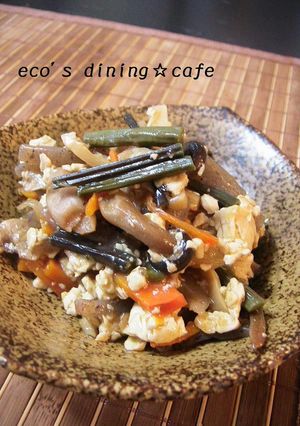 山菜と豆腐のとろり田舎煮♪-レシピのメイン写真