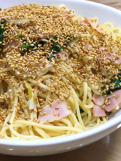 ベーコンとほうれん草のごまパスタ-レシピのメイン写真