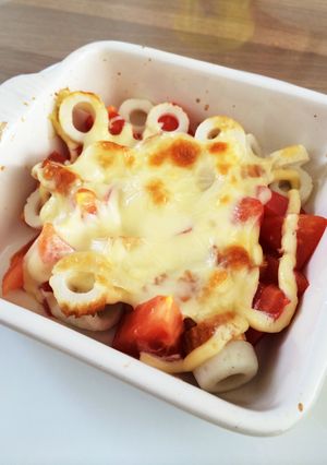 トマトと竹輪の簡単すぎるトースター焼き-レシピのメイン写真