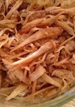 ごぼうと糸こんの炒めもの-レシピのメイン写真