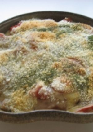 缶スープでお手軽 夏野菜のグラタン風-レシピのメイン写真