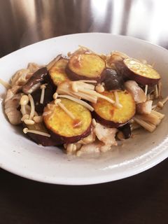 さつまいもときのこのバター炒め-レシピのメイン写真