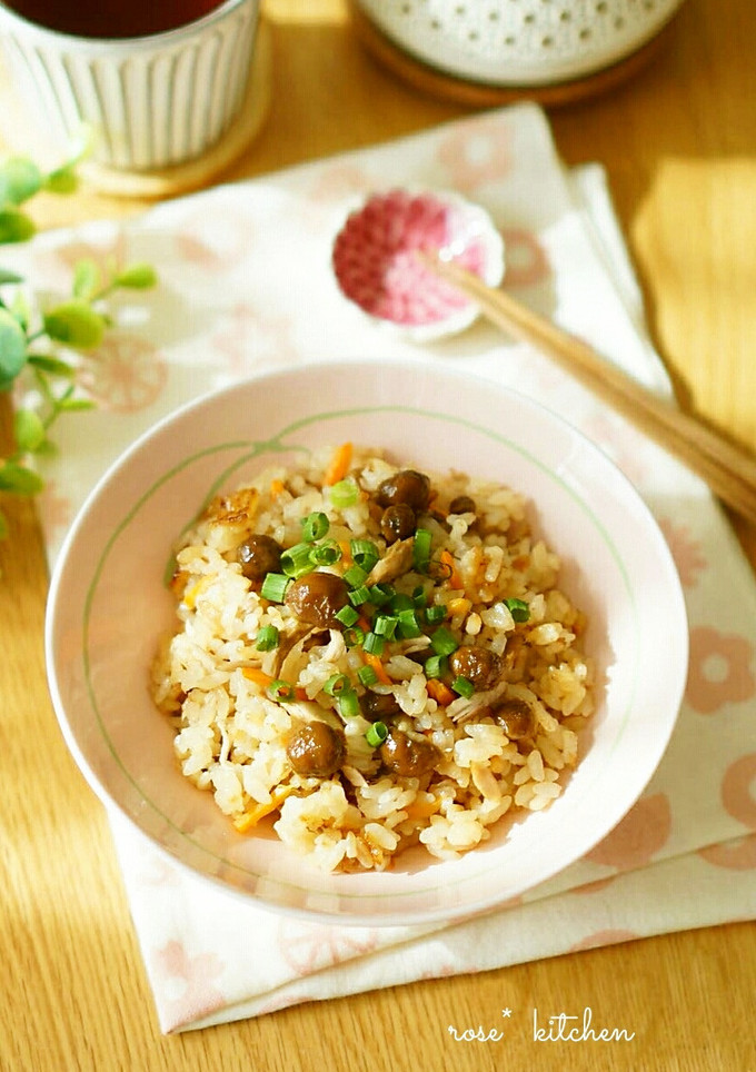 なめことツナの炊き込みごはん-レシピのメイン写真