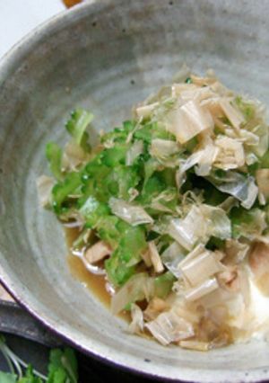 ゴーヤで豆腐を食べる-レシピのメイン写真