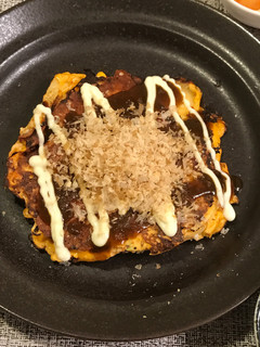 超簡単!余り物でキムチーズお好み焼き-レシピのメイン写真
