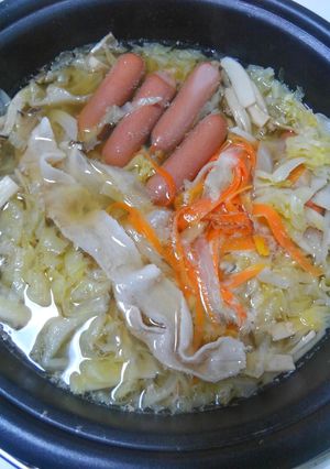 野菜の甘さで♪豚しゃぶキャベツ鍋-レシピのメイン写真