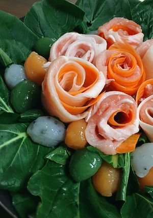 豚肉と野菜のブーケ鍋☆フラワー鍋☆蒸し鍋-レシピのメイン写真