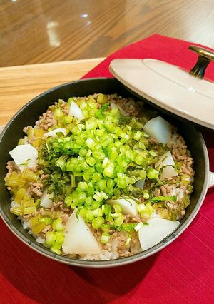 カブと牛挽き肉の炊き込みごはん-レシピのメイン写真