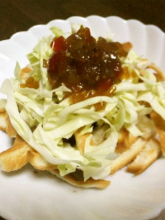 パンの耳のキャベツのせ-レシピのメイン写真