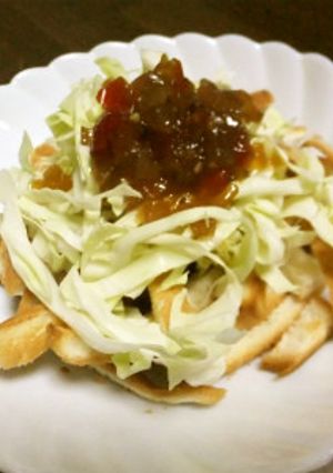 パンの耳のキャベツのせ-レシピのメイン写真