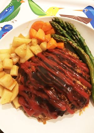 ズボラママの簡単巨大ハンバーグ☆-レシピのメイン写真