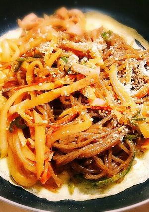 糸こんにゃくで鉄板ナポリタン-レシピのメイン写真