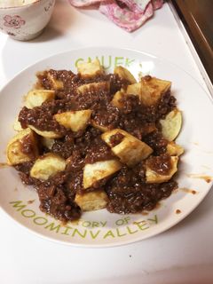 揚げじゃが肉そぼろ(給食風)-レシピのメイン写真