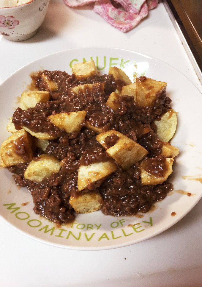 揚げじゃが肉そぼろ（給食風）-レシピのメイン写真