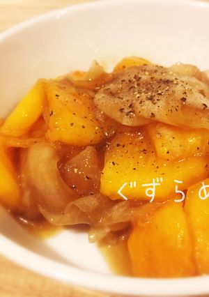 柿のバルサミコ和え-レシピのメイン写真