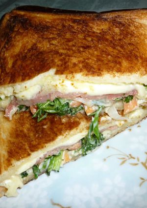 ハモンセラーノ＋京かんざしのホットサンド-レシピのメイン写真