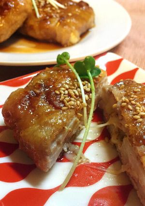 レンコンとチーズの豚肉包み焼き-レシピのメイン写真