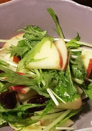 りんごと水菜のさっぱりサラダ-レシピのメイン写真