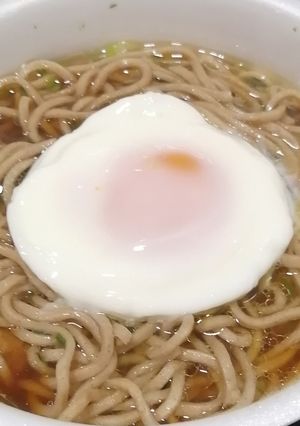 丼ぶり乗っけ用、レンジ半熟たまご-レシピのメイン写真