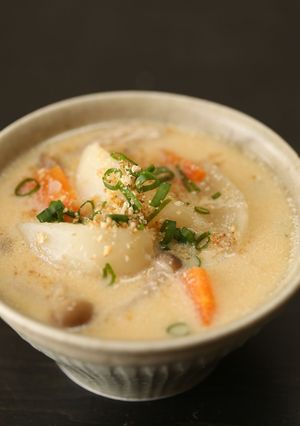 天然だしパックで作る 豆乳の味噌汁-レシピのメイン写真