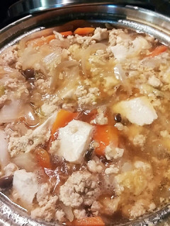 おふくろの味!白菜とひき肉そぼろ鍋♪-レシピのメイン写真