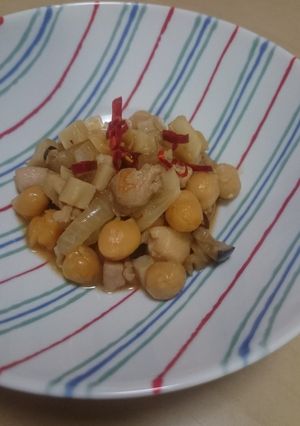 鶏肉とひよこ豆のちゃちゃっと煮-レシピのメイン写真