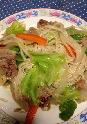 そうめんで中華風焼そば-レシピのメイン写真