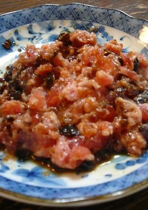 マグロ中落青唐辛子和え-レシピのメイン写真