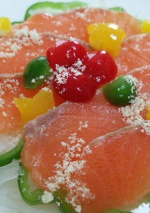 X'mas生サーモン＆ピーパプチーサラダ-レシピのメイン写真