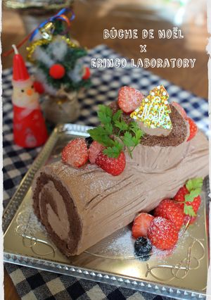 X'masに♪ブッシュドノエル☆-レシピのメイン写真