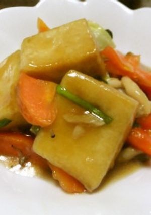 揚げ高野豆腐と野菜の煮物-レシピのメイン写真