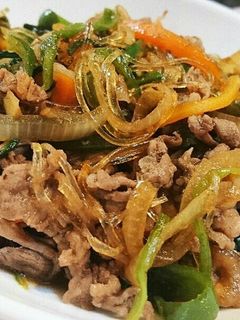 焼き肉のタレで簡単!焼き肉チャプチェ-レシピのメイン写真