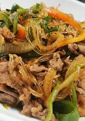焼き肉のタレで簡単！焼き肉チャプチェ-レシピのメイン写真