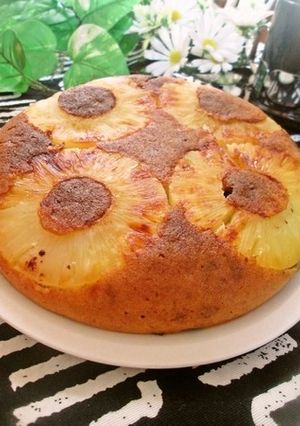 炊飯器で♡米ぬか入りパイン＆バナナケーキ-レシピのメイン写真