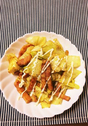 ベーコンとキャベツのカレーマヨ-レシピのメイン写真