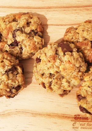 バター卵不使用オートミールチョコクッキー-レシピのメイン写真