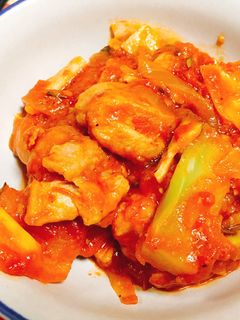 鳥の猟師風 トマト煮込み-レシピのメイン写真