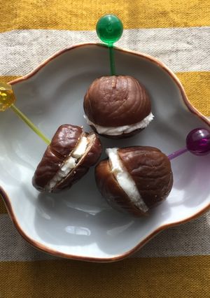 ひとくちおつまみ★甘栗バーガー-レシピのメイン写真