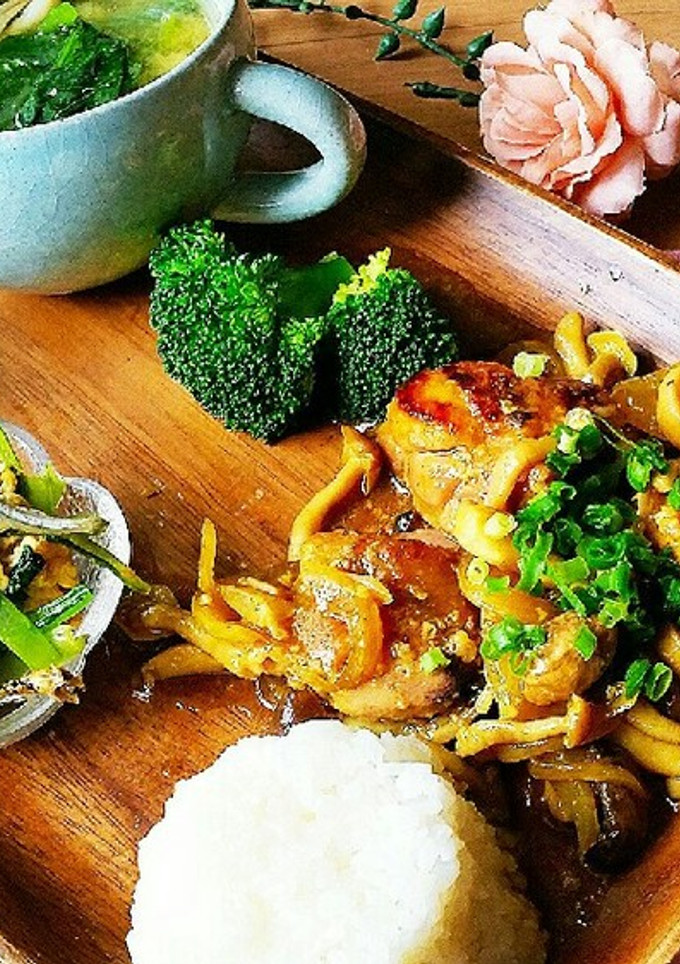 ✨鶏もも肉と茸のオイスターカレー炒め✨-レシピのメイン写真