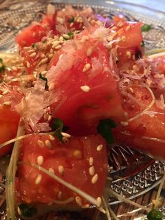 トマトの胡麻ポン酢和え〜カツオ風味〜-レシピのメイン写真