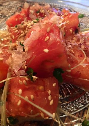 トマトの胡麻ポン酢和え〜カツオ風味〜-レシピのメイン写真