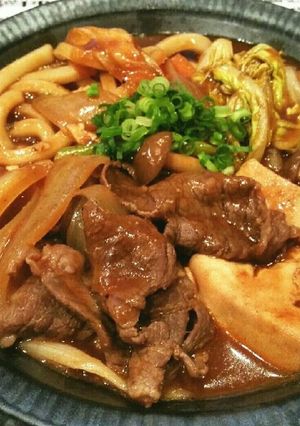 牛丼屋さん風♡デミ牛鍋(デミグラス牛皿)-レシピのメイン写真