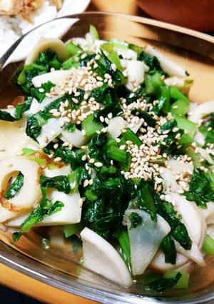 もう1品に炒め物、かぶとちくわ-レシピのメイン写真